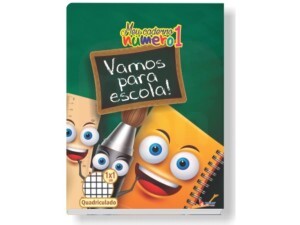 Caderno Quadriculado 1x1 40 Folhas - Meu Caderno Número 1